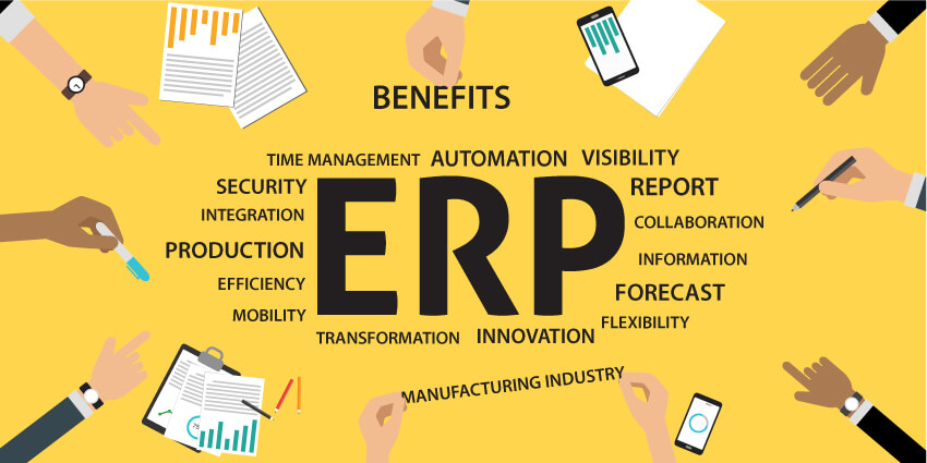 ERP giải quyết được các vấn đề về nhân sự, tài chính, sản xuất...